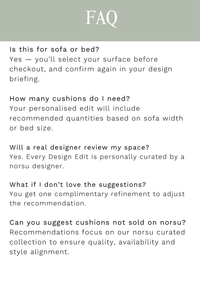 norsu DESIGN edit - Cushion packages