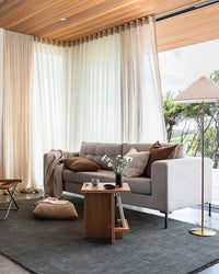 Baya Cyprian Oblong Cushion - Cocoa detail