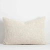 Baya Cyprian Oblong Cushion in oatmeal color with textured cotton, linen, and viscose fabric, 40x60cm size.