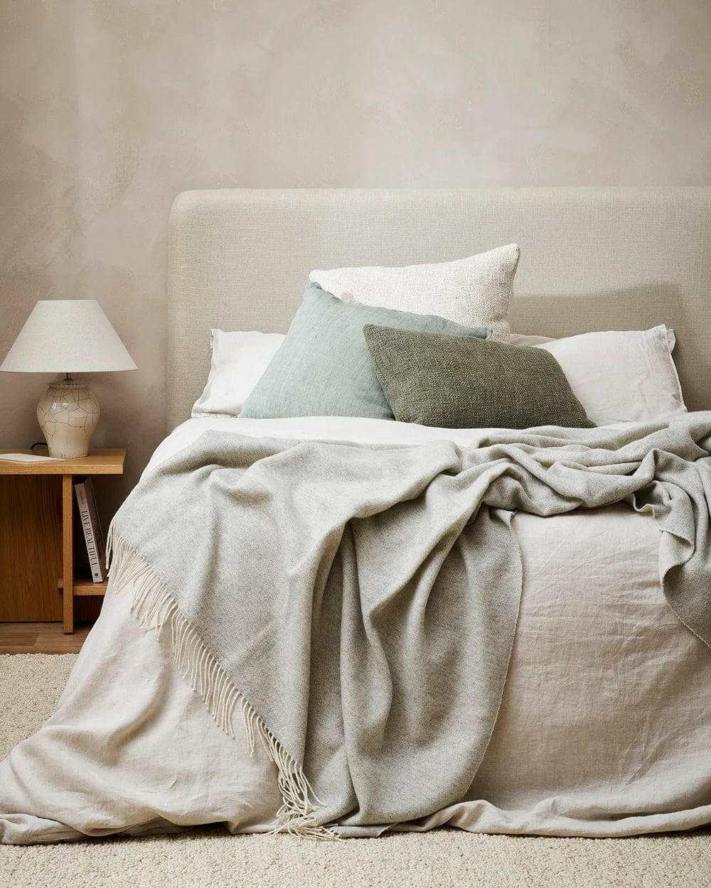 Baya Cushions Baya Cyprian Cushion - Sage, Various Sizes