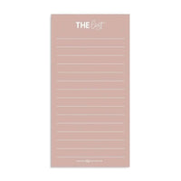Blush reusable fridge shopping and to-do list with magnetic backing and wipe-clean surface