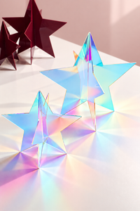 norsu STUDIO Standing Star Table Decoration, Iridescent (Various Sizes)