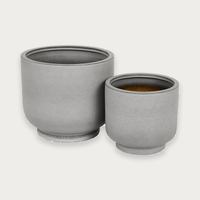 GlobeWest Hanson Noa Set of 2 Planter - Blue Grey