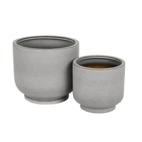 GlobeWest Hanson Noa Set of 2 Planter - Blue Grey