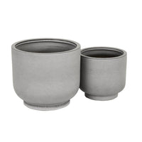 GlobeWest Hanson Noa Set of 2 Planter - Blue Grey