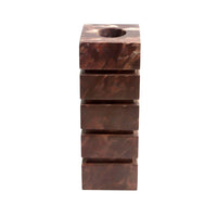 GlobeWest Rufus Stratum Vase Large - Carmine Marble