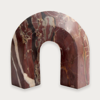 GlobeWest Rufus Vault Sculpture - Carmine Marble