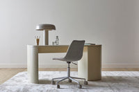 GlobeWest Orson Round Desk - styled office setting