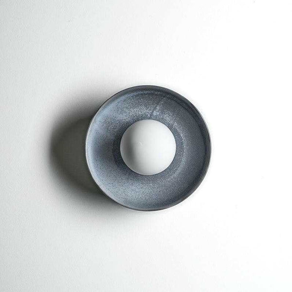 Robert Gordon Dish Wall Sconce in Storm, front on | Norsu Interiors