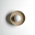 Robert Gordon Dish Ceramic Wall Sconce Light, White Ochre