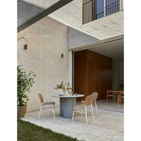 Globe West Dining Tables Globe West Artie Outdoor Wave Dining Table, Warm Sand