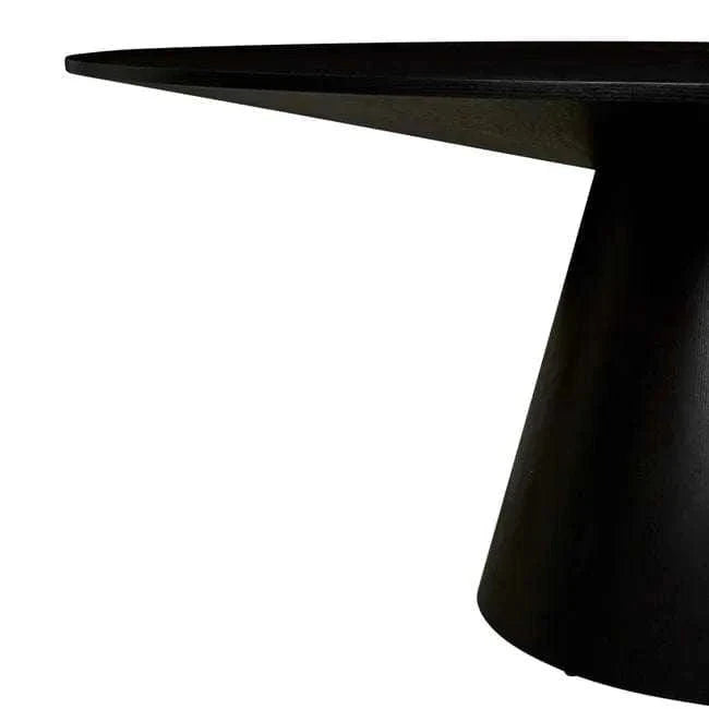 Globe West Dining Tables Globe West Classique Round Dining Table, Matte Dark Oak