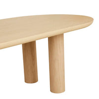 Seb Oval Four Leg Dining Table - Oak 2.6m