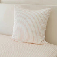 Mulberry Threads Bed Linen Mulberry Threads Bamboo Pillowslip, Rust Stripe