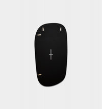 Middle of Nowhere Ebb Mirror, Black, 60 x 115cm - reverse showing fixings