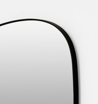 Middle of Nowhere Ebb Mirror, Black, 80 x 90cm - corner detail