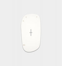 Middle of Nowhere Ebb Mirror, Bright White, 60 x 115cm - reverse showing fixings