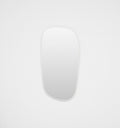 Middle of Nowhere Ebb Mirror, Bright White, 60 x 115cm