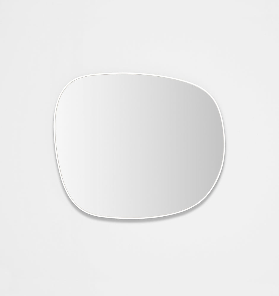 Middle of Nowhere Ebb Mirror, Bright White, 60 x 70cm - alternate hanging direction