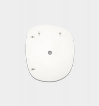 Middle of Nowhere Ebb Mirror, Bright White, 60 x 70cm - reverse showing fixings