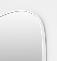 Middle of Nowhere Ebb Mirror, Bright White, 60 x 70cm - corner detail