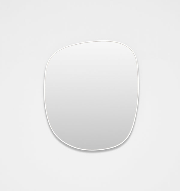Middle of Nowhere Ebb Mirror, Bright White, 60 x 70cm | Norsu Interiors