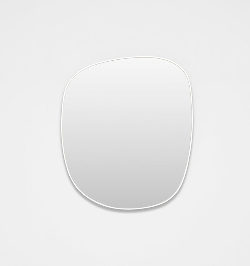Middle of Nowhere Ebb Mirror, Bright White, 60 x 70cm | Norsu Interiors