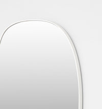 Middle of Nowhere Ebb Mirror, Bright White, 80 x 150cm - corner detail
