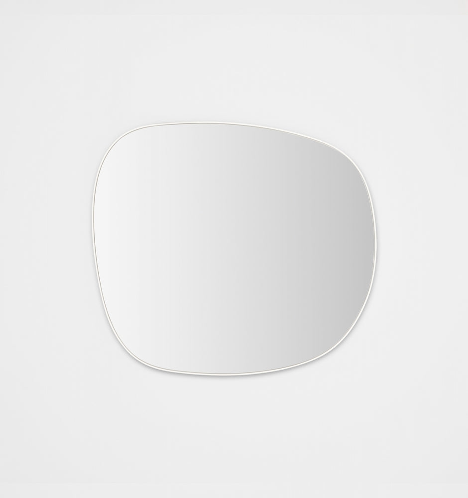 Middle of Nowhere Ebb Mirror, Bright White, 80 x 90cm - alternate hanging direction