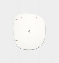 Middle of Nowhere Ebb Mirror, Bright White, 80 x 90cm - reverse showing fixings