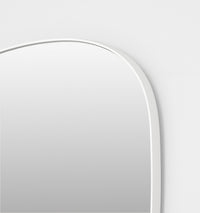 Middle of Nowhere Ebb Mirror, Bright White, 80 x 90cm - corner detail