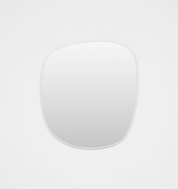 Middle of Nowhere Ebb Mirror, Bright White, 80 x 90cm | Norsu Interiors