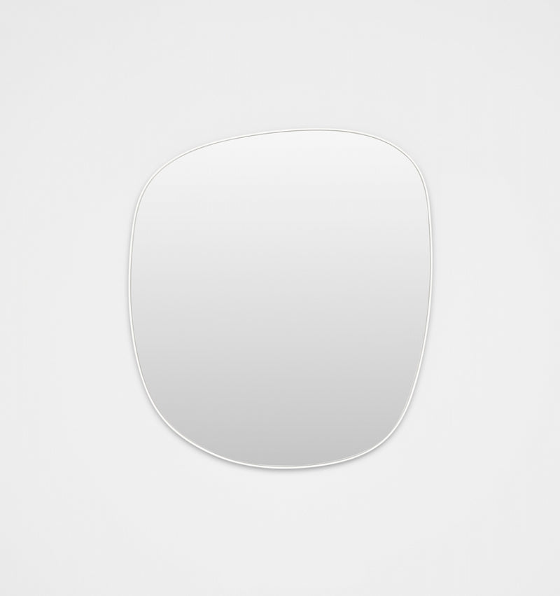 Middle of Nowhere Ebb Mirror, Bright White, 80 x 90cm | Norsu Interiors