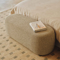 Milan Ottoman Pistachio styled