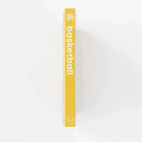 Yellow spine of Basketball Baby board book for ages 0-4 from Let's Go! series