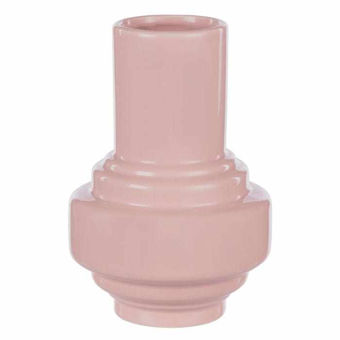 Merrik Vase small sugary pink high-gloss lacquer clay decorative vase for floral arrangements and home décor