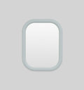 Middle of Nowhere Gertrude Mirror, Dusty Blue