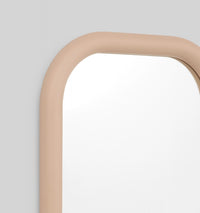 Middle of Nowhere Gertrude Mirror, Taupe - corner detail