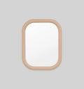 Middle of Nowhere Gertrude Mirror, Taupe