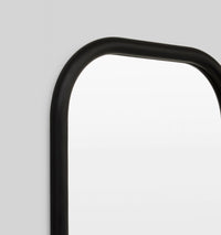 Middle of Nowhere Gertrude Mirror, Black, 80 x 100cm - corner detail