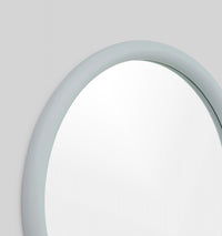 Middle of Nowhere Gertrude Round Mirror, Dusty Blue - frame detail