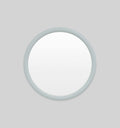 Middle of Nowhere Gertrude Round Mirror, Dusty Blue