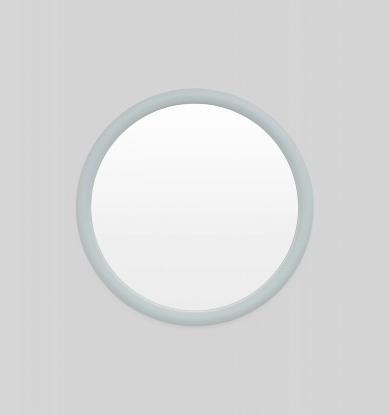 Middle of Nowhere Gertrude Round Mirror, Dusty Blue | Norsu Interiors