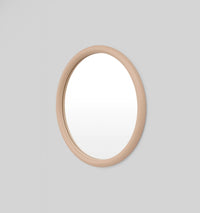 Middle of Nowhere Gertrude Round Mirror, Taupe - tubular frame profile