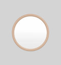 Middle of Nowhere Gertrude Round Mirror, Taupe