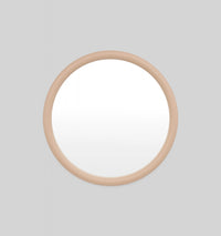 Middle of Nowhere Gertrude Round Mirror, Taupe | Norsu Interiors