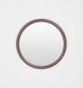 Middle of Nowhere Gertrude Round Gloss Mirror, Cocoa