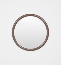 Middle of Nowhere Gertrude Round Gloss Mirror, Cocoa | Norsu Interiors
