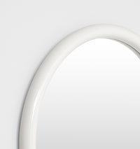 Middle of Nowhere Gertrude Round Gloss Mirror, Cotton - frame detail