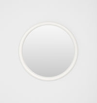 Middle of Nowhere Gertrude Round Gloss Mirror, Cotton | Norsu Interiors